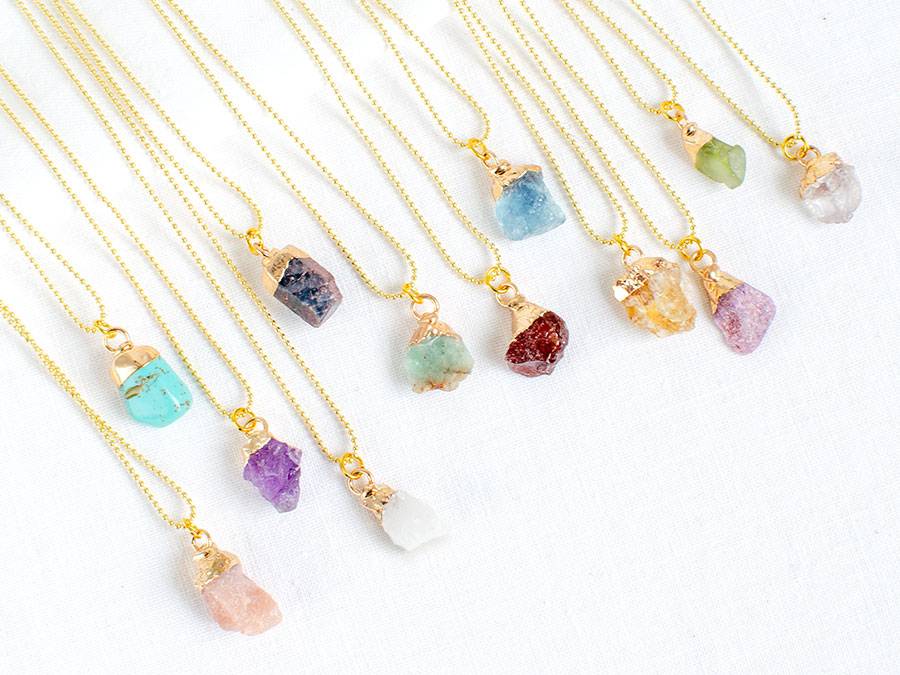 Renna Deluxe GEBURTSSTEIN Juli Kette Gold