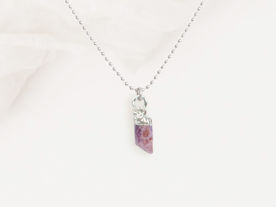 Renna Deluxe GEBURTSSTEIN Juli Kette Silber