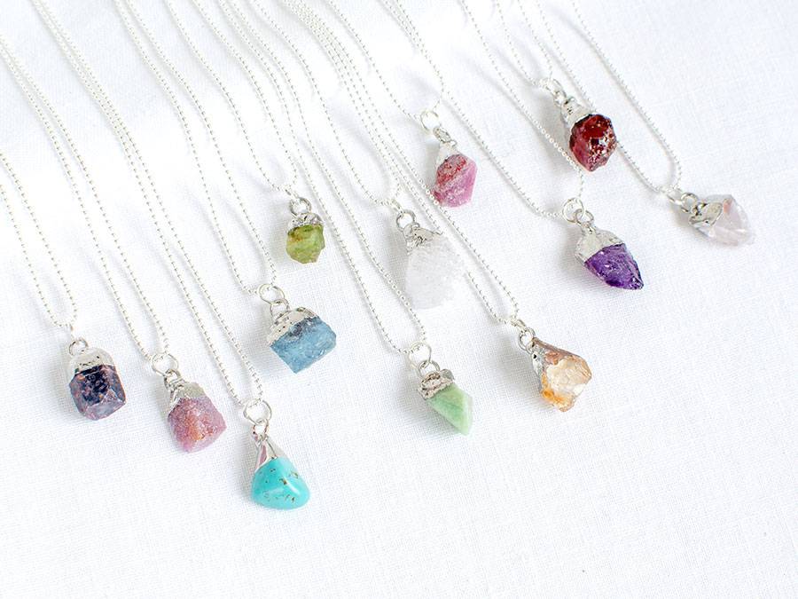 Renna Deluxe GEBURTSSTEIN Kette Silber