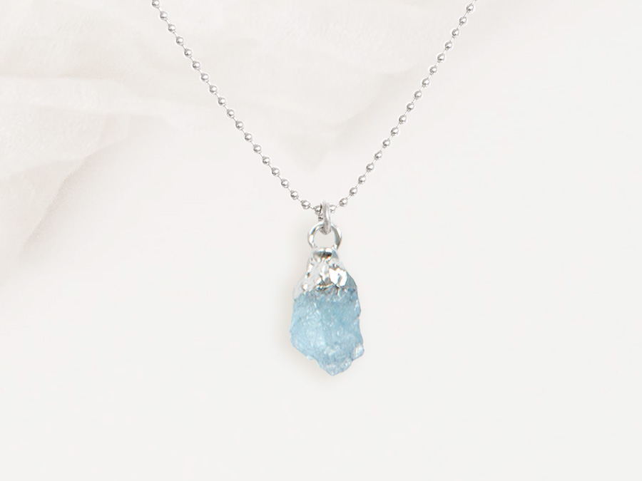 Renna Deluxe GEBURTSSTEIN März Kette Silber