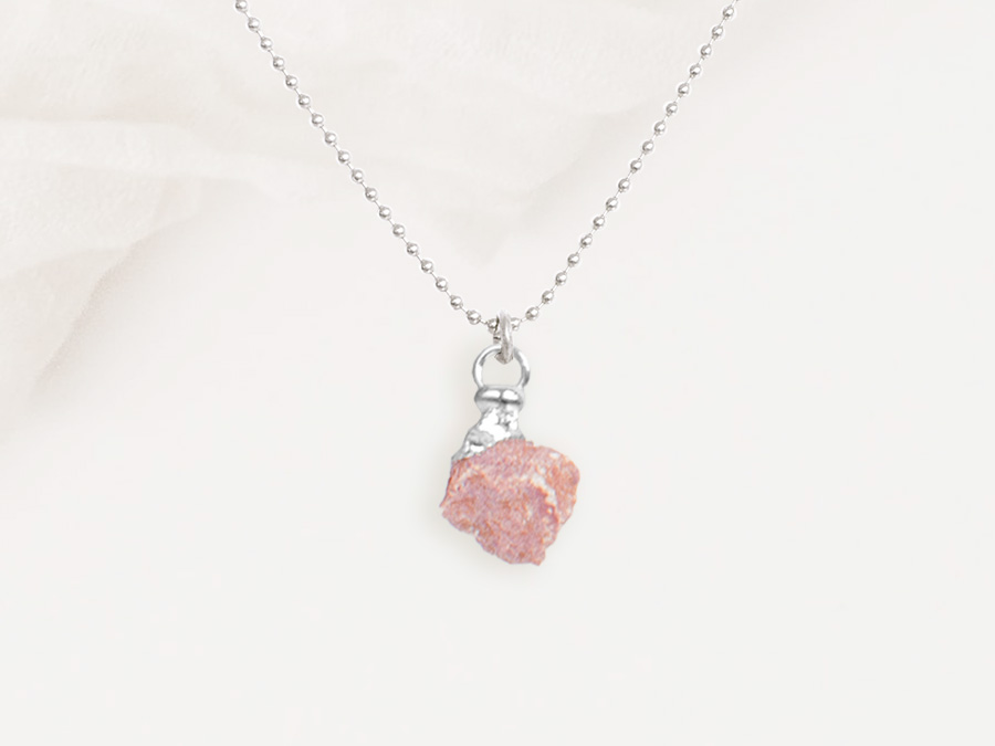 Renna Deluxe GEBURTSSTEIN Oktober Kette Silber