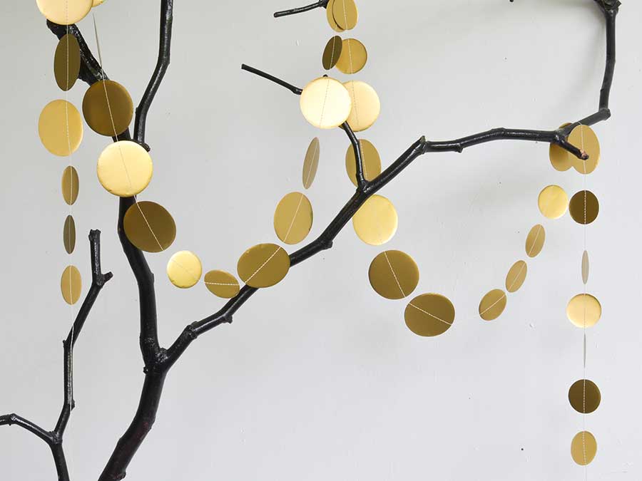 Renna Deluxe Girlande Punkte In Gold