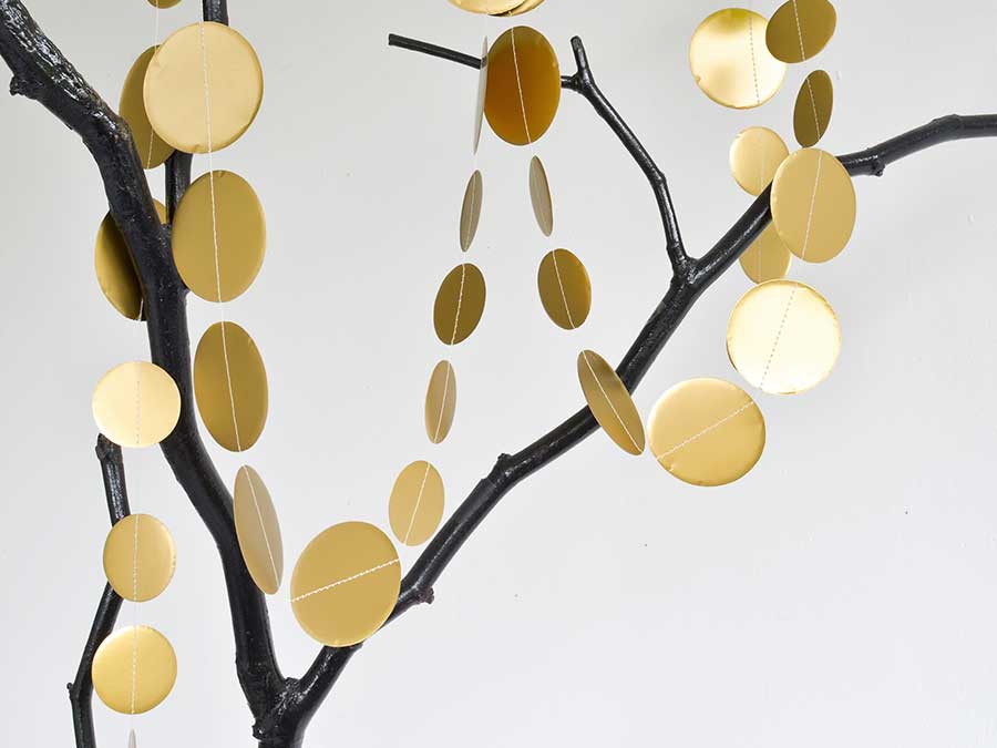 Renna Deluxe Girlande Punkte In Gold