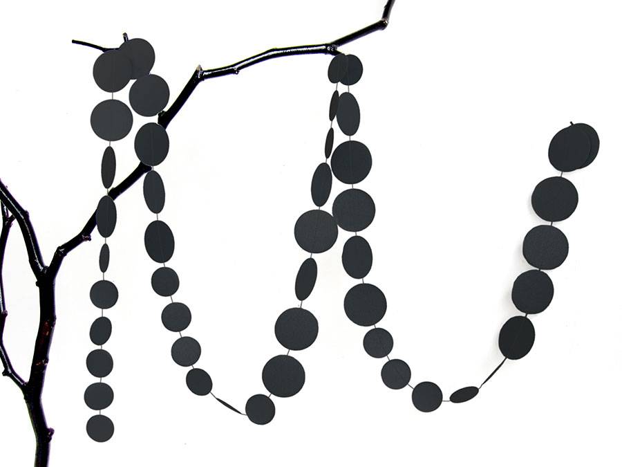 Renna Deluxe Girlande Punkte in Schwarz