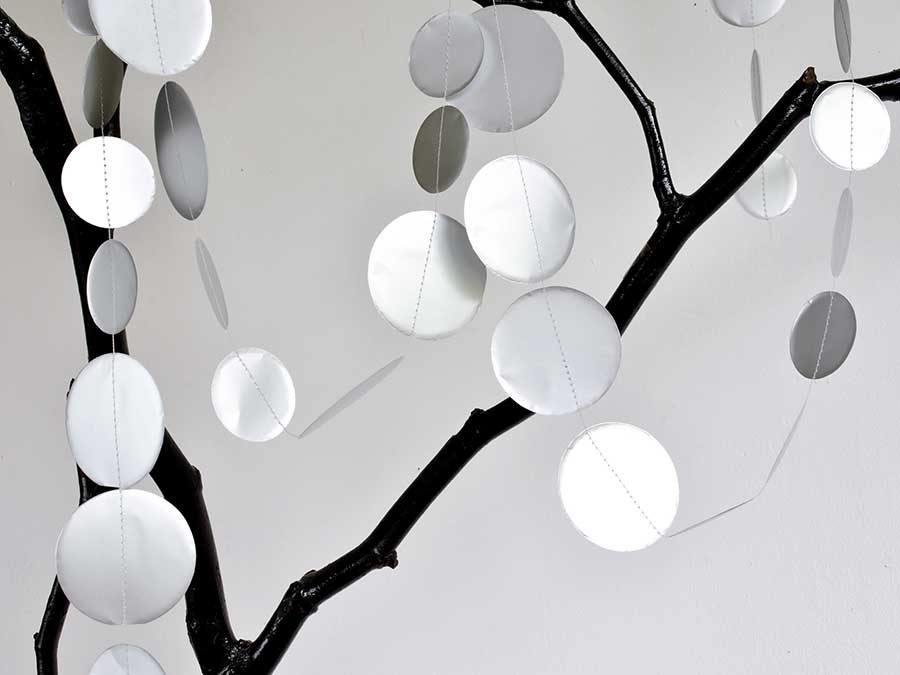 Renna Deluxe Girlande Punkte In Silber