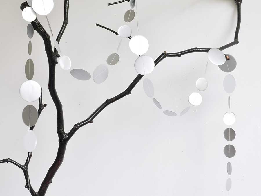 Renna Deluxe Girlande Punkte In Silber