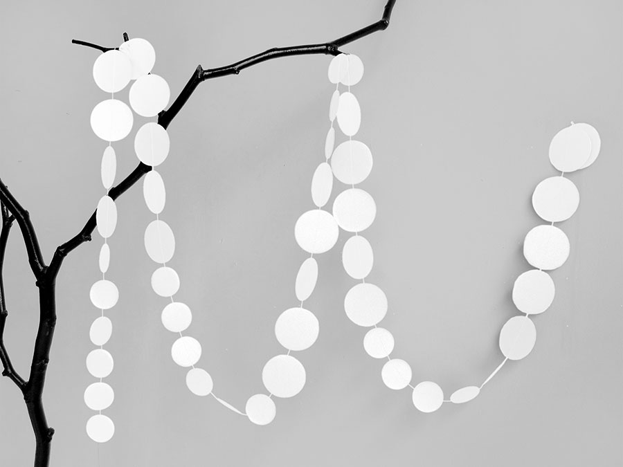 Renna Deluxe Girlande Punkte In Weiß