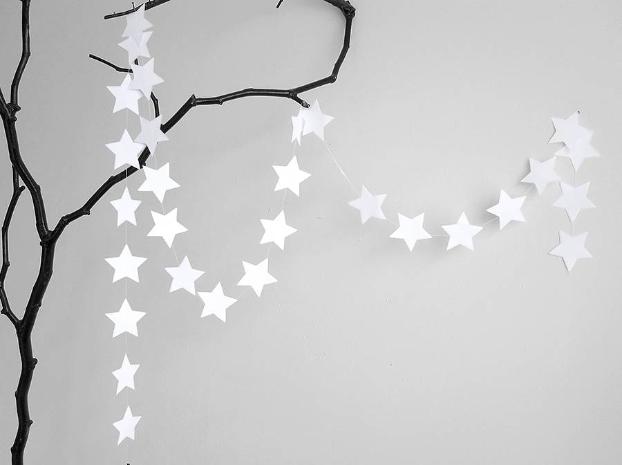 Renna Deluxe Girlande STERN In Weiß