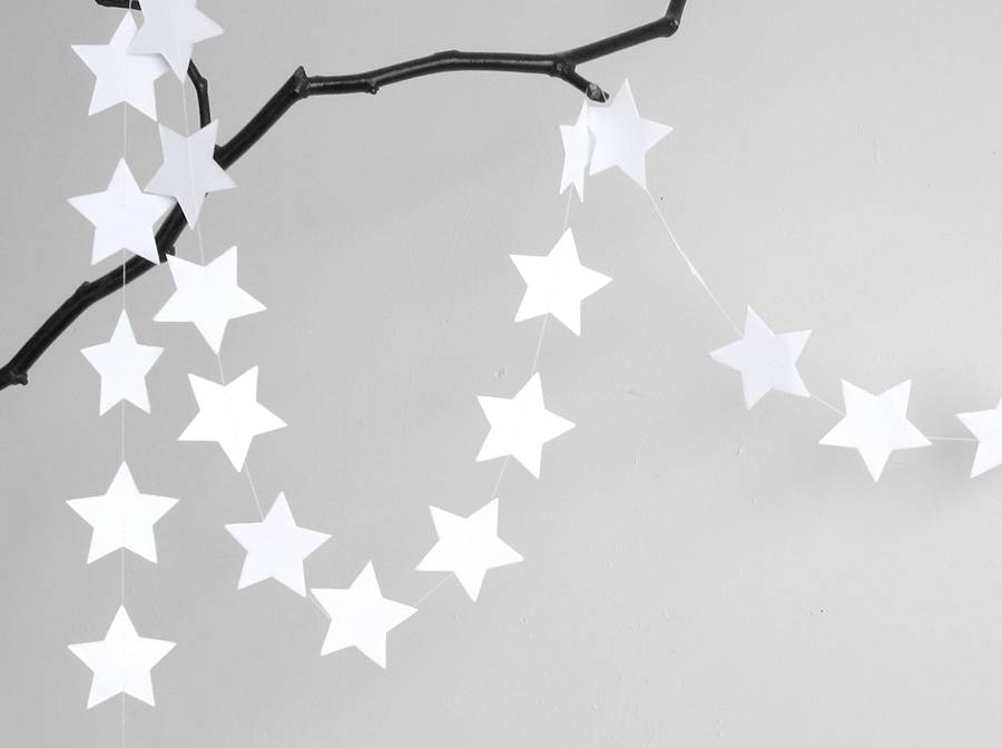 Renna Deluxe Girlande STERN in Weiß
