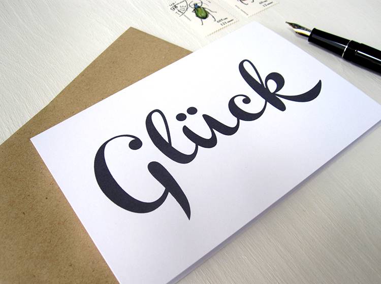 Renna Deluxe Glück // Klappkarte