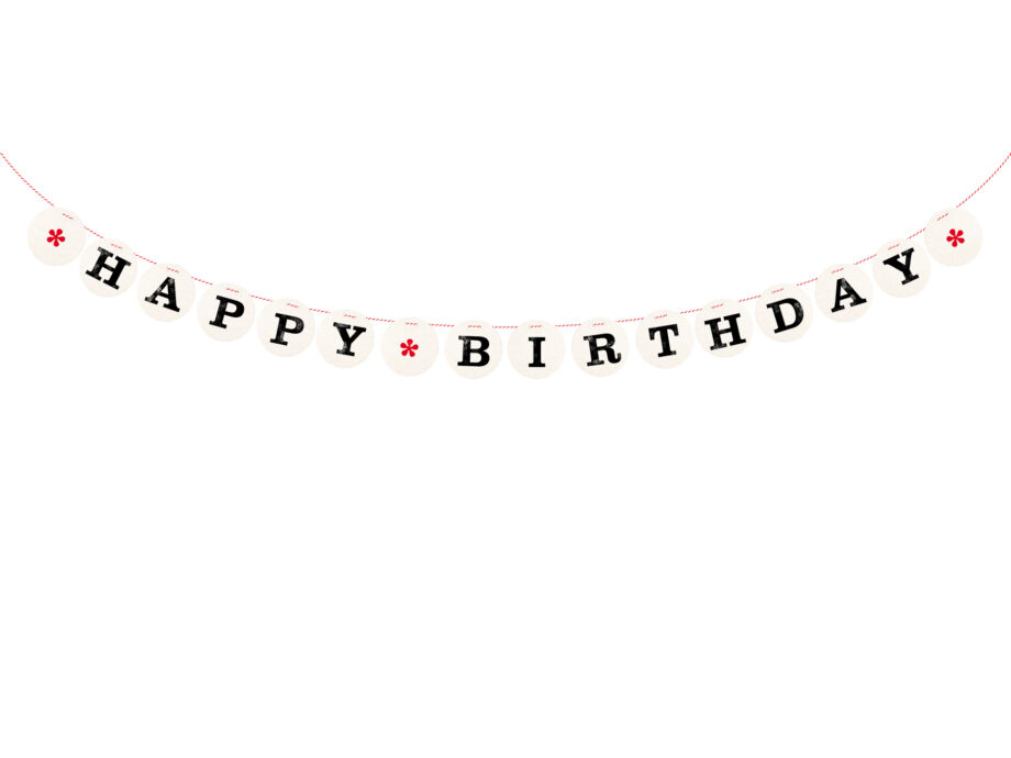 Renna Deluxe HAPPY BIRTHDAY Girlande