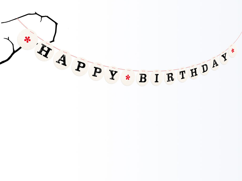 Renna Deluxe HAPPY BIRTHDAY Girlande