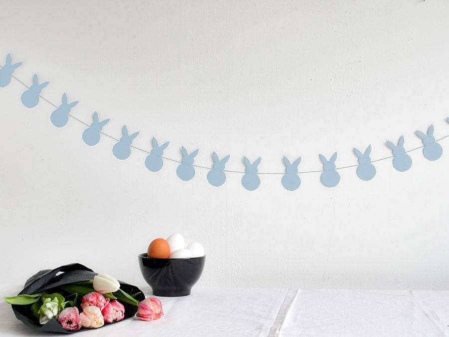 Renna Deluxe Hellblau Osterhase Anhänger