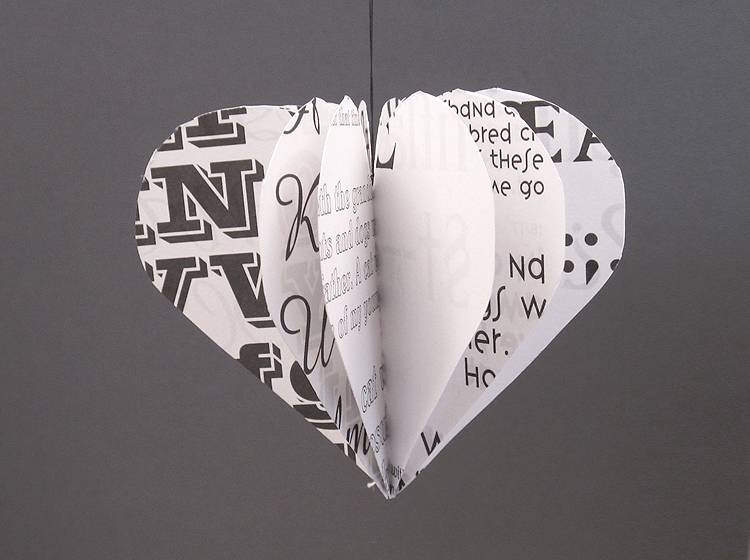 Renna Deluxe HERZ In Schwarz/weiss Anhänger