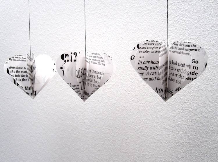 Renna Deluxe HERZ In Schwarz/weiss Anhänger