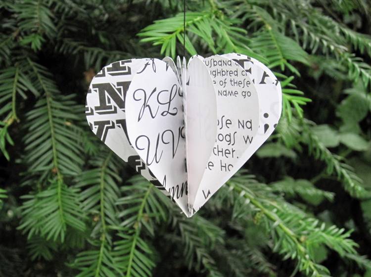 Renna Deluxe HERZ In Schwarz/weiss Anhänger