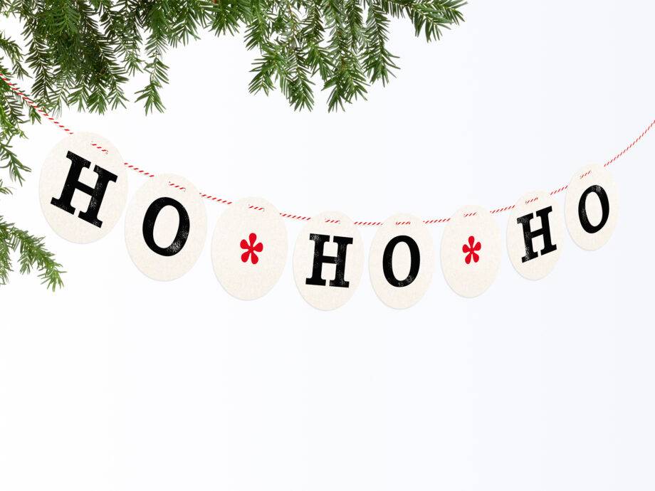 Renna Deluxe HO HO HO Girlande