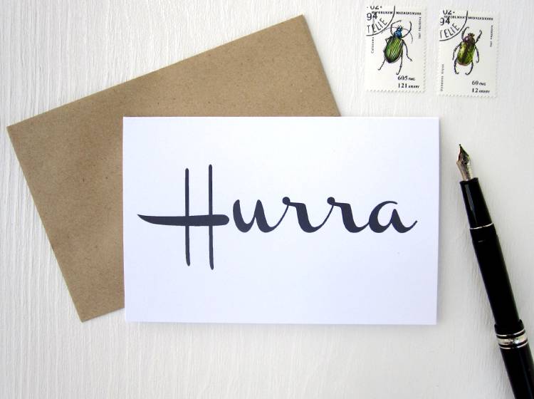 Renna Deluxe HURRA // Klappkarte