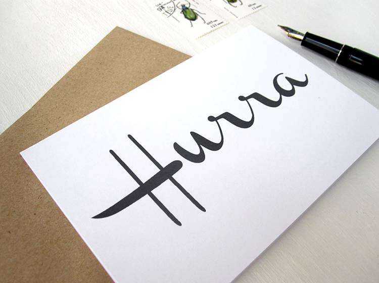 Renna Deluxe HURRA // Klappkarte