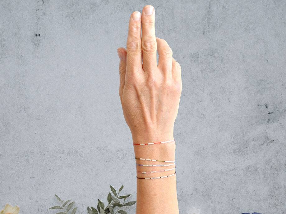 Renna Deluxe INDIVIDUELLES MORSE Code Armband