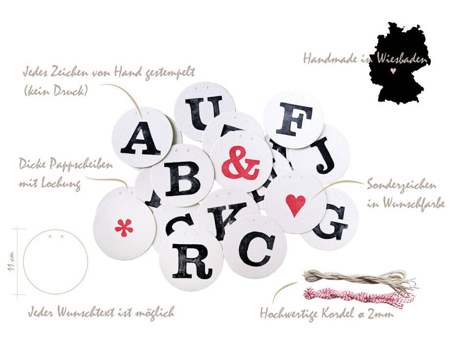 Renna Deluxe Just Married Hochzeitsgirlande