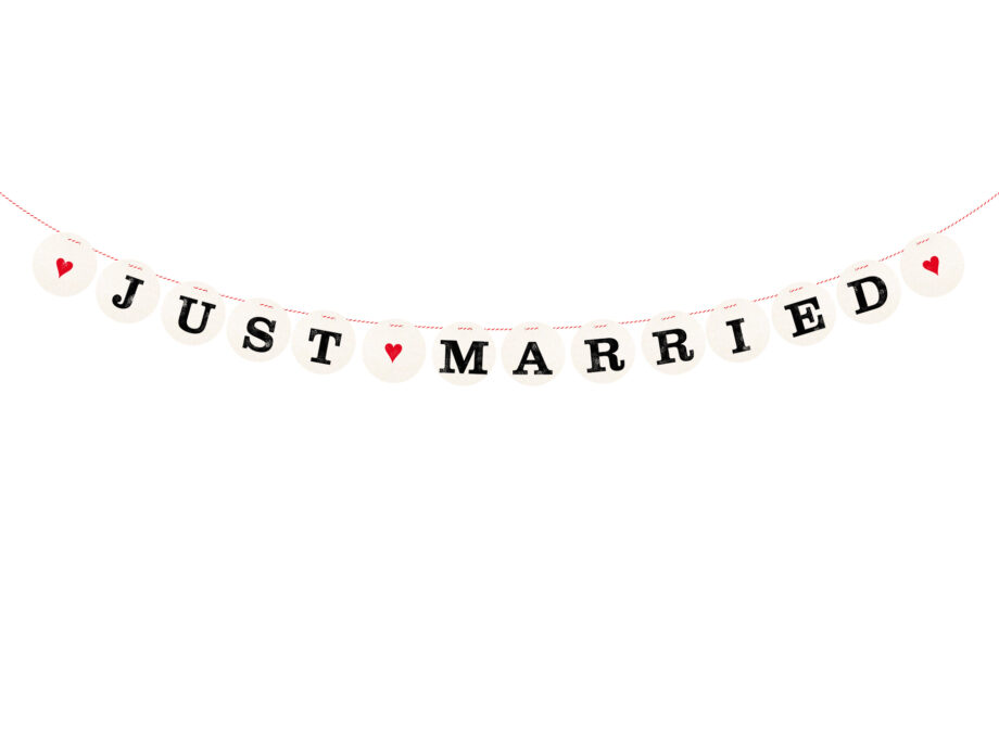 Renna Deluxe Just Married Hochzeitsgirlande