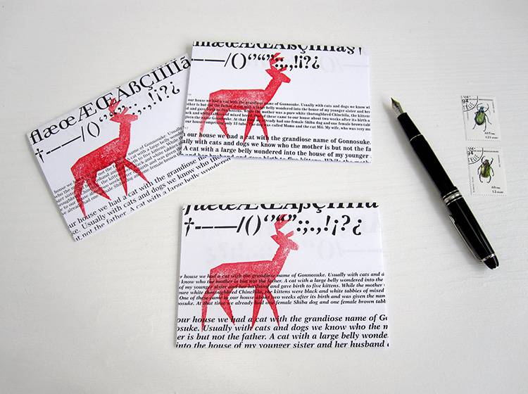 Renna Deluxe Klappkarte Mit Hirsch