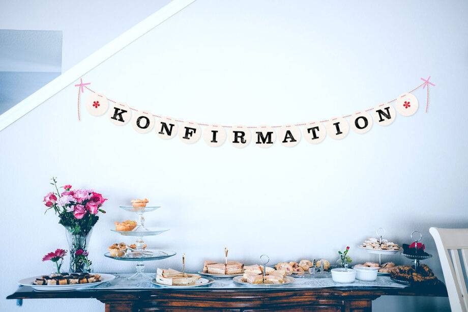 Renna Deluxe Konfirmation Girlande