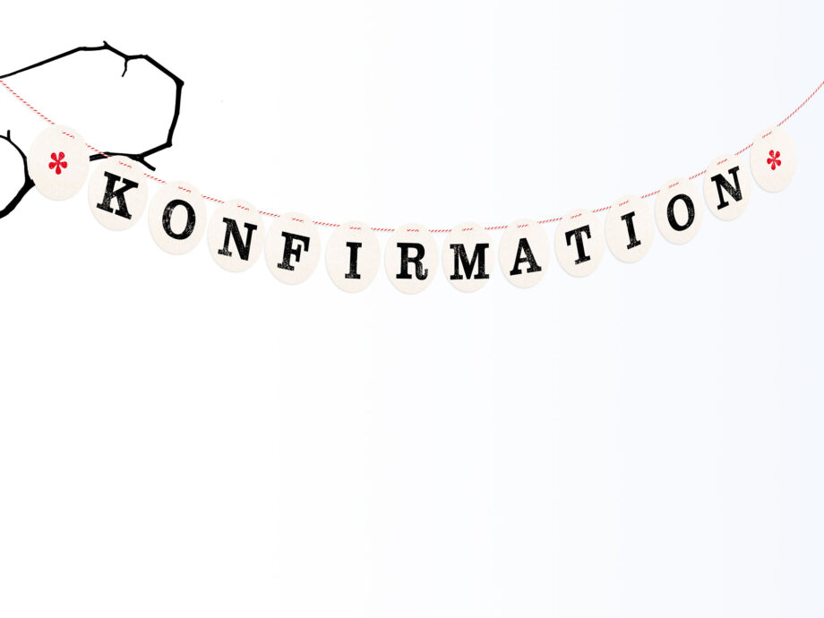 Renna Deluxe Konfirmation Girlande