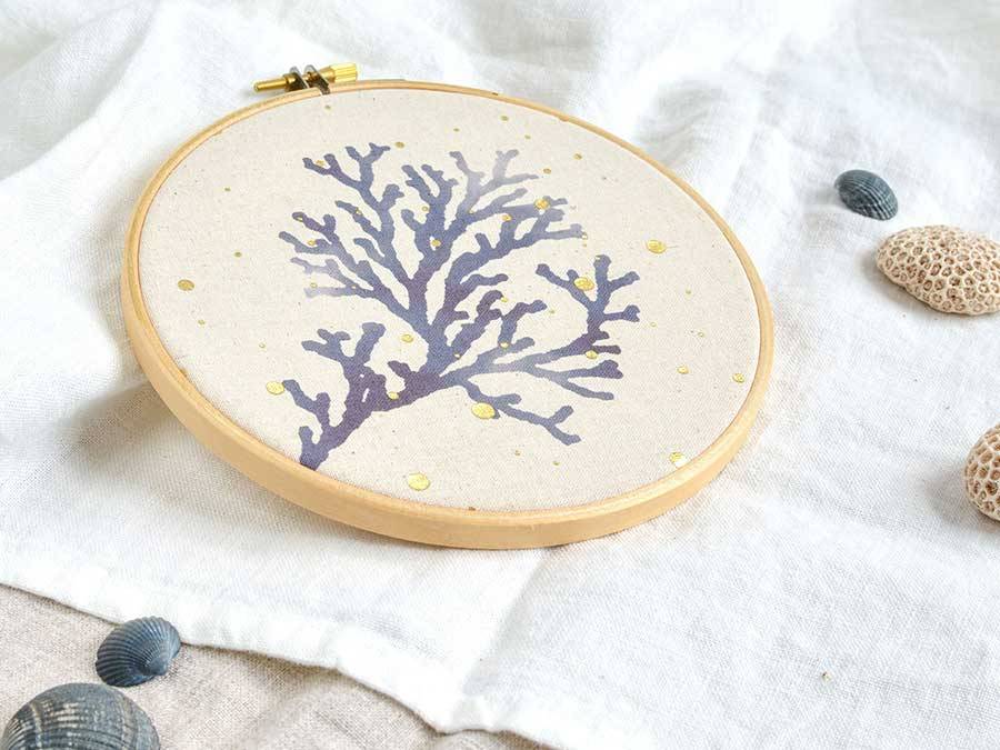 Renna Deluxe Korallen-Ast, Bild Mit Gold