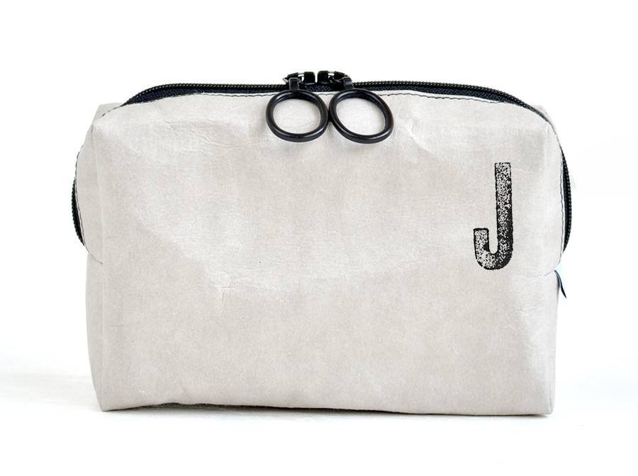 Renna Deluxe Kosmetiktasche Mit Monogramm Grau