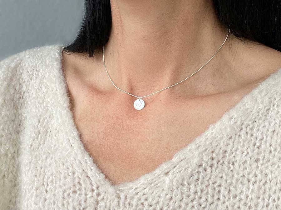 Renna Deluxe KREBS Sternzeichen Kette Silber
