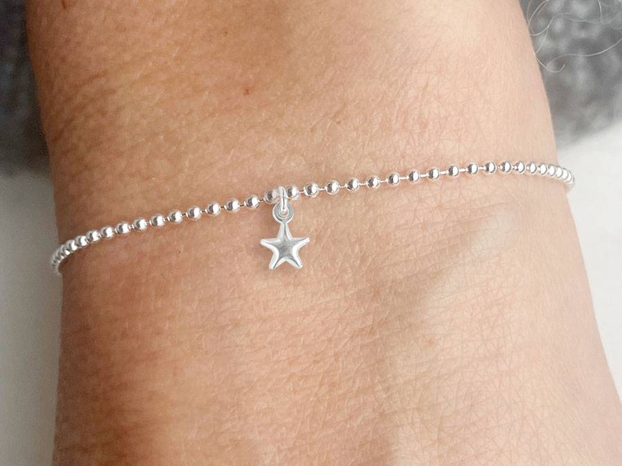 Renna Deluxe Kugel Armband mit STERN Silber