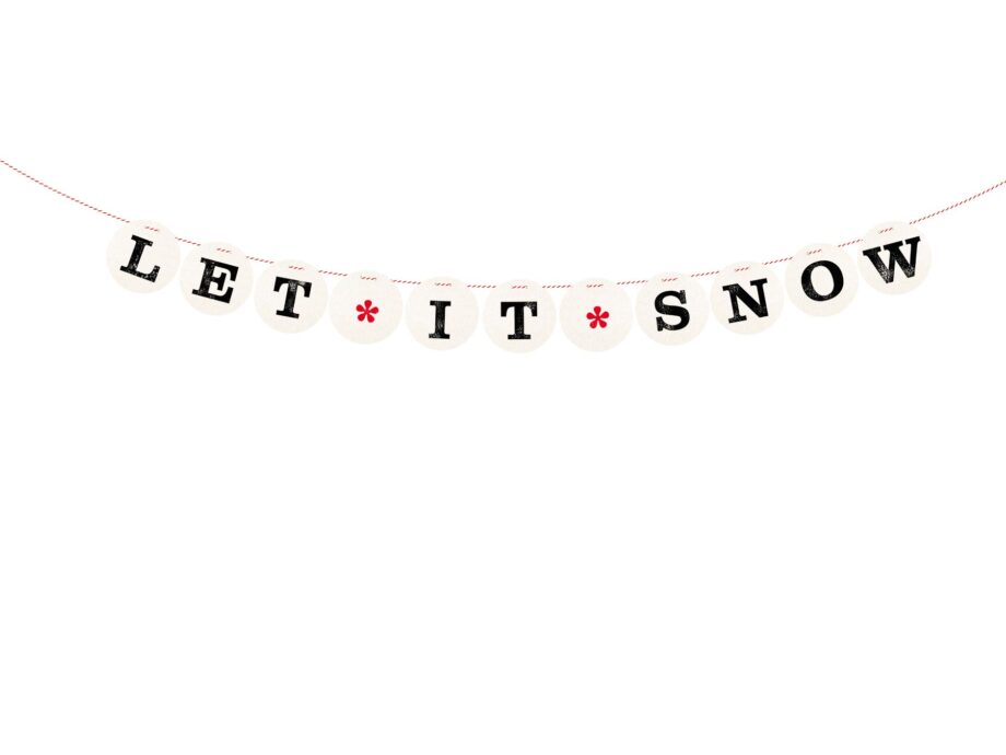 Renna Deluxe LET IT SNOW Girlande