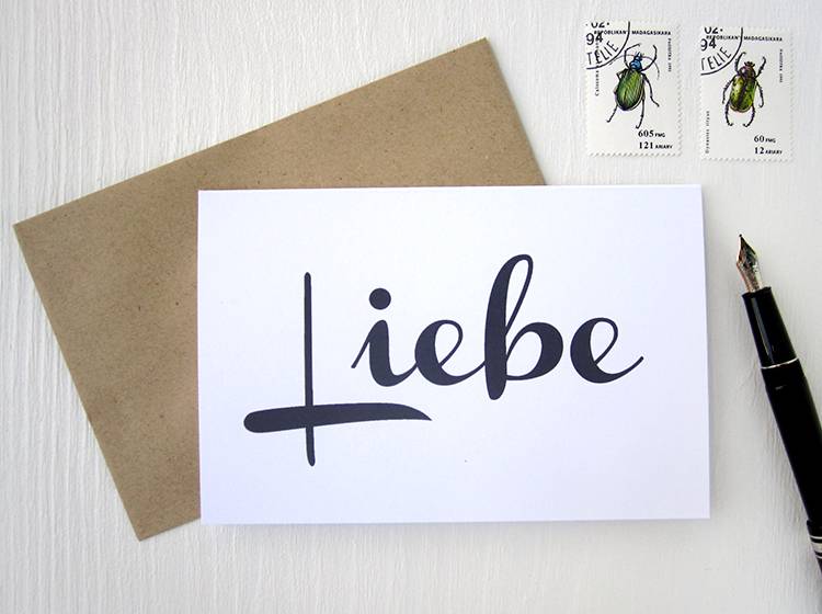 Renna Deluxe LIEBE // Klappkarte