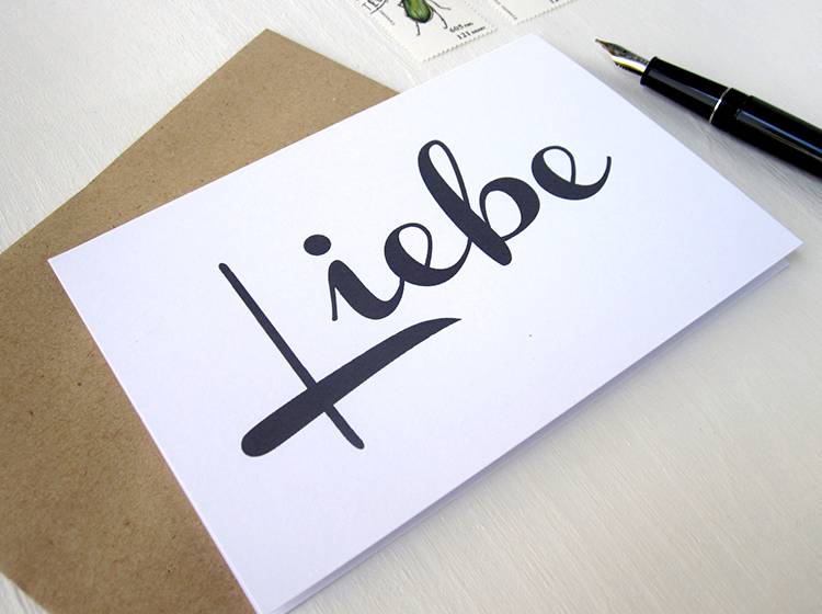 Renna Deluxe LIEBE // Klappkarte