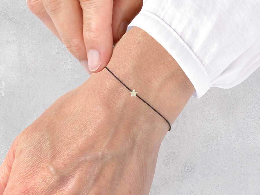 Renna Deluxe MAKE A WISH – STERN Armband in SILBER