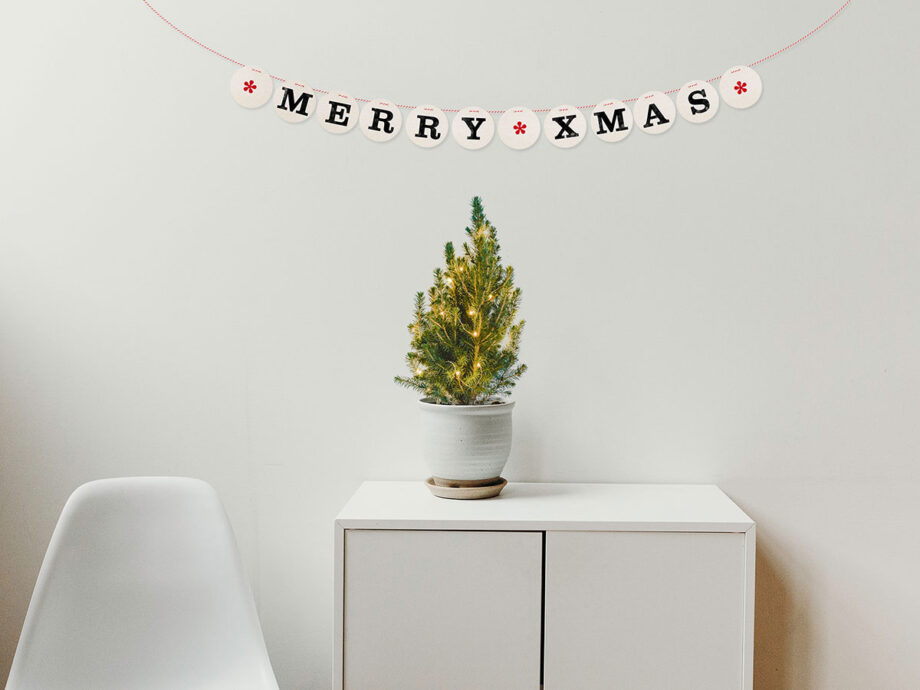 Renna Deluxe MERRY XMAS Girlande