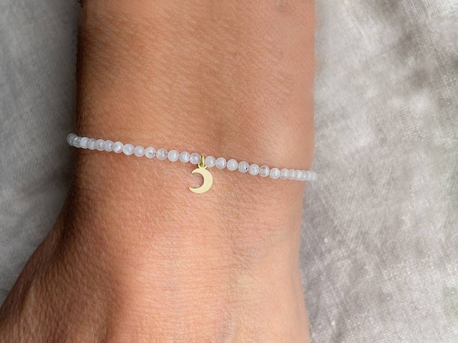 Renna Deluxe MOND Armband Gold Mit Mondstein