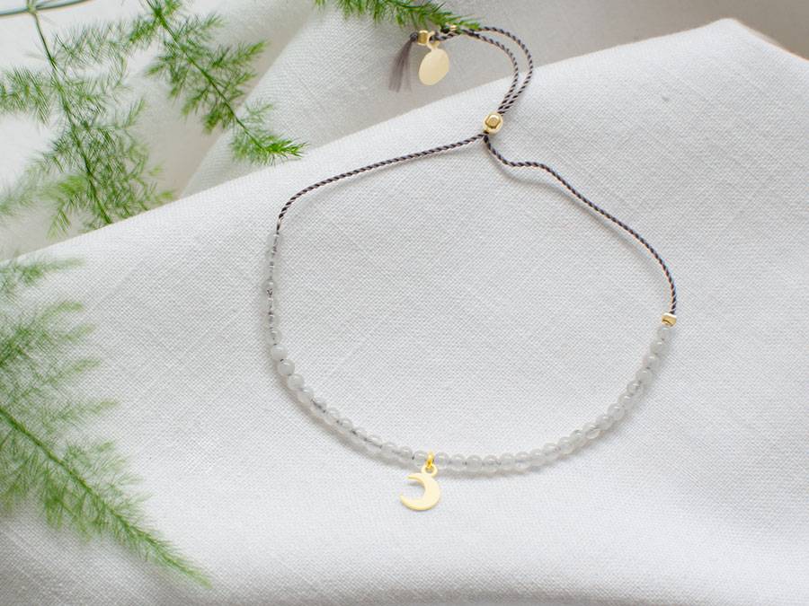 Renna Deluxe MOND Armband Gold Mit Mondstein