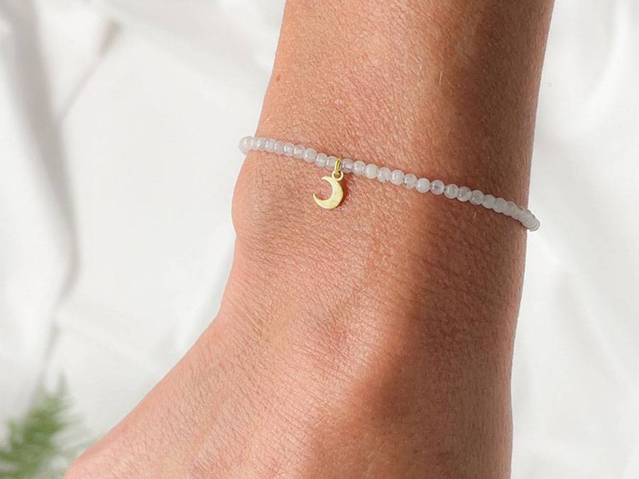 Renna Deluxe MOND Armband gold mit Mondstein