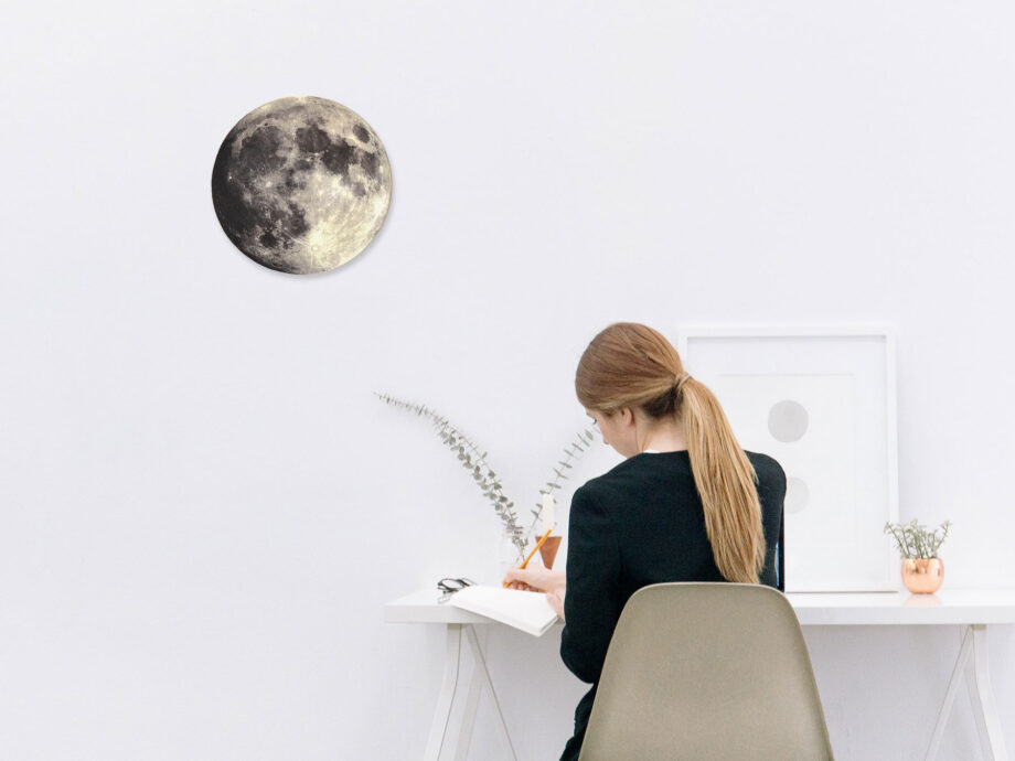 Renna Deluxe MOND Bild Auf Holz