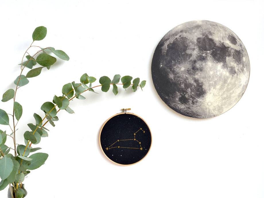 Renna Deluxe MOND Bild Auf Holz