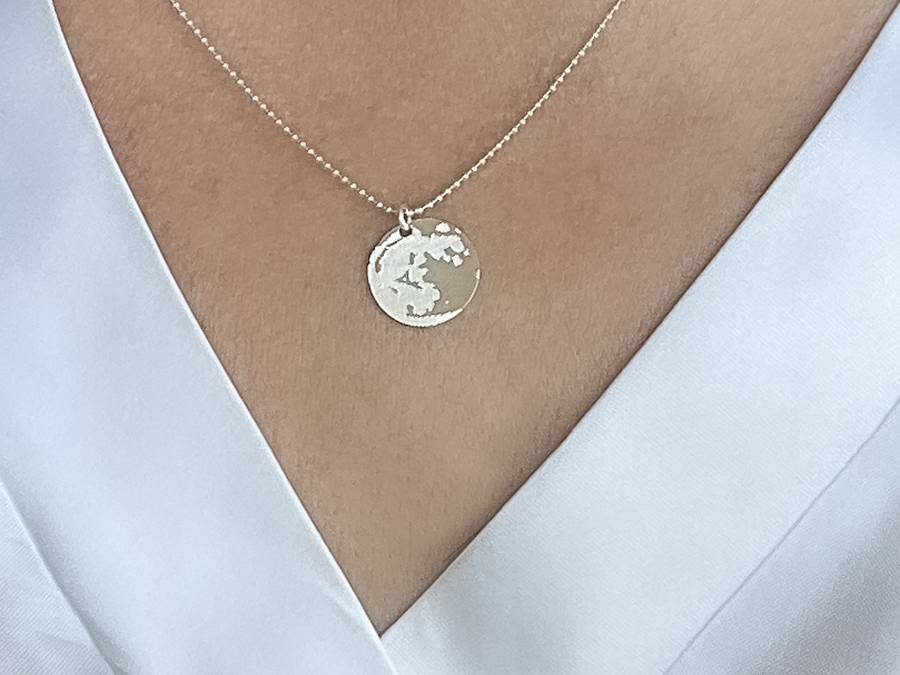 Renna Deluxe MOND Kette Silber – beidseitiges Motiv