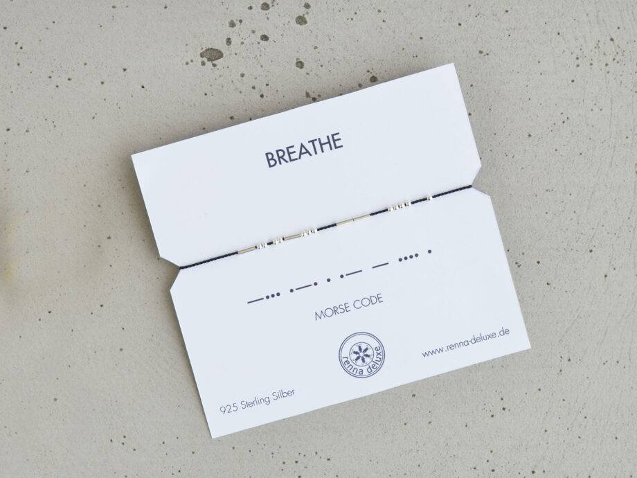 Renna Deluxe MORSE CODE Armband In 925er SILBER