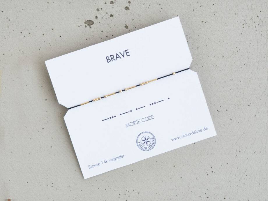 Renna Deluxe MORSE CODE Armband In Gold