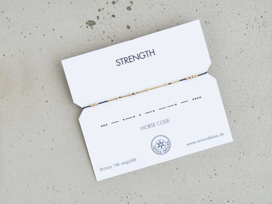 Renna Deluxe MORSE CODE Armband In Gold