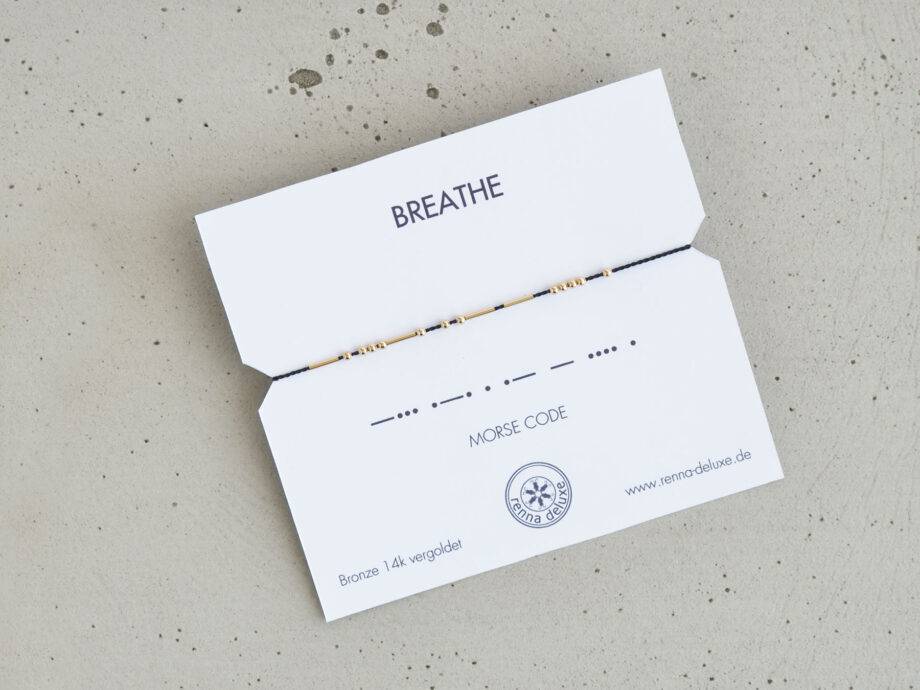 Renna Deluxe MORSE CODE Armband In Gold