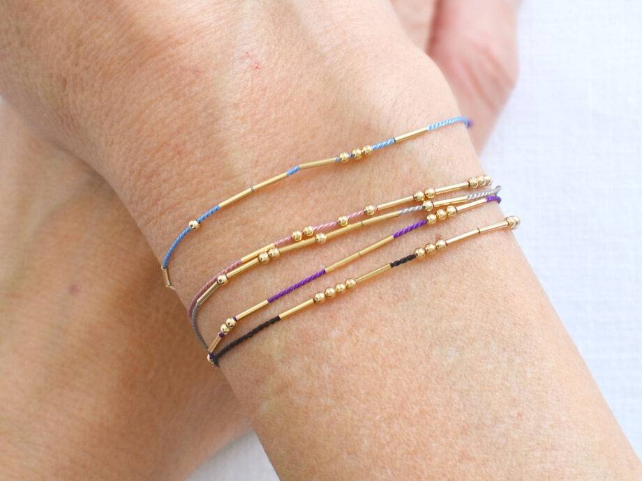 Renna Deluxe MORSE CODE Armband in gold