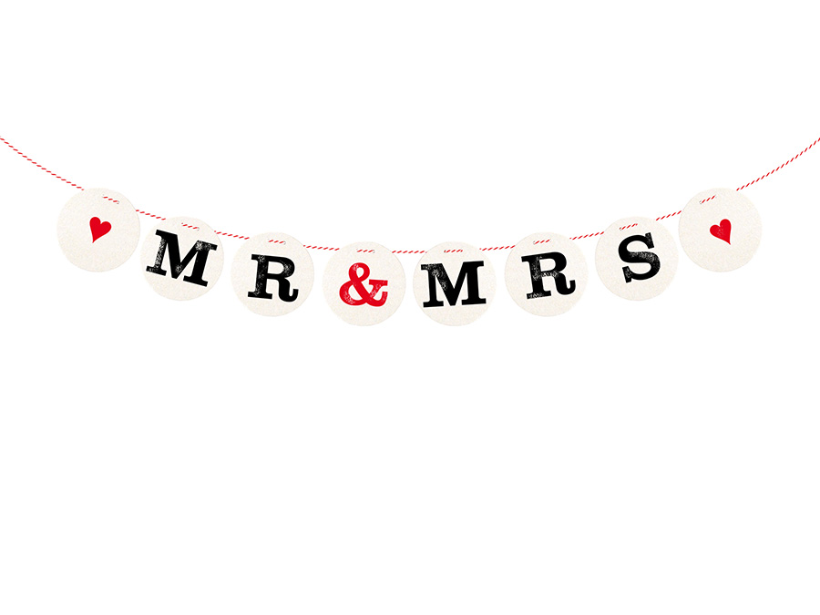 Renna Deluxe MR & MRS Girlande Zur Hochzeit